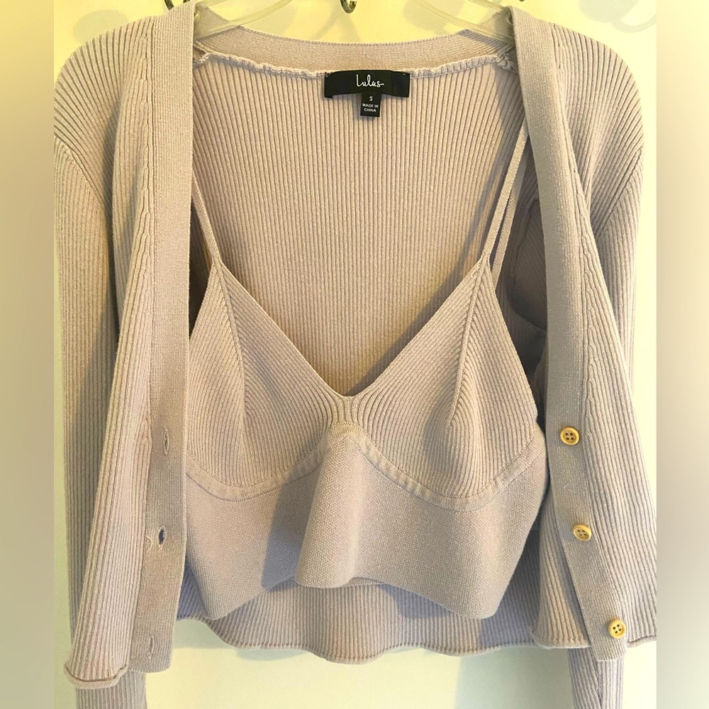 Crop Sweater Set